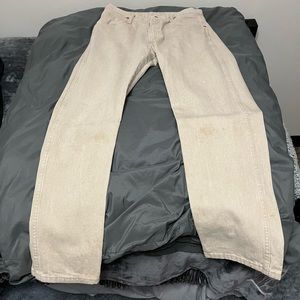 Khaki Wrangler Jeans.